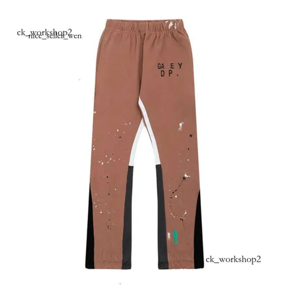 Gallary Dept Pants Pants Dept Pant Gallery Gallery Pant Pantal di alta qualità 24Ss Sude Pantaloni Speckled Letter Mans Coppia Coppia Versatile Casualmente Dritta S-XL 905 277