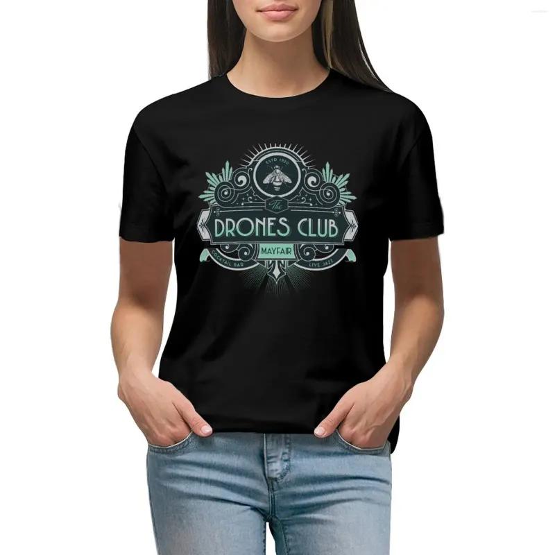 Polos Women the Drons Club T-shirt koszulki graficzne T-shirty Top Top T-Shirts for Women Pack