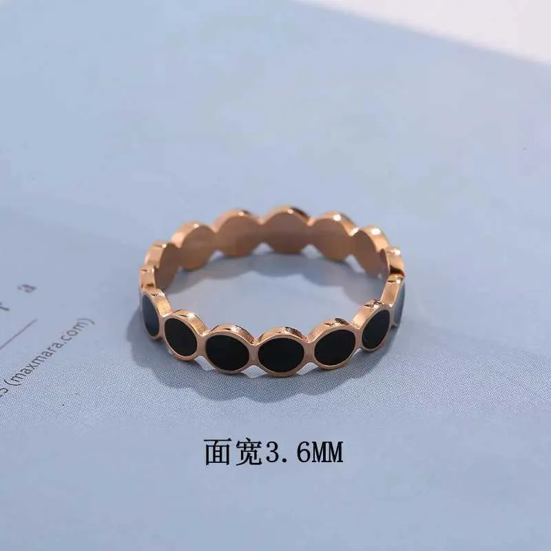 Уважаемые кольца титана из нержавеющей стали из тонкой бренд черные кольца для свадебного обручального кольца для женщин