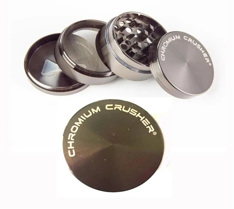 Logo personnalisé Mini mini bon marché 40 mm 4layer Chrome Crusher Herbing Grinder Colorful Metal Tobacco Grinder pour fumer5410408