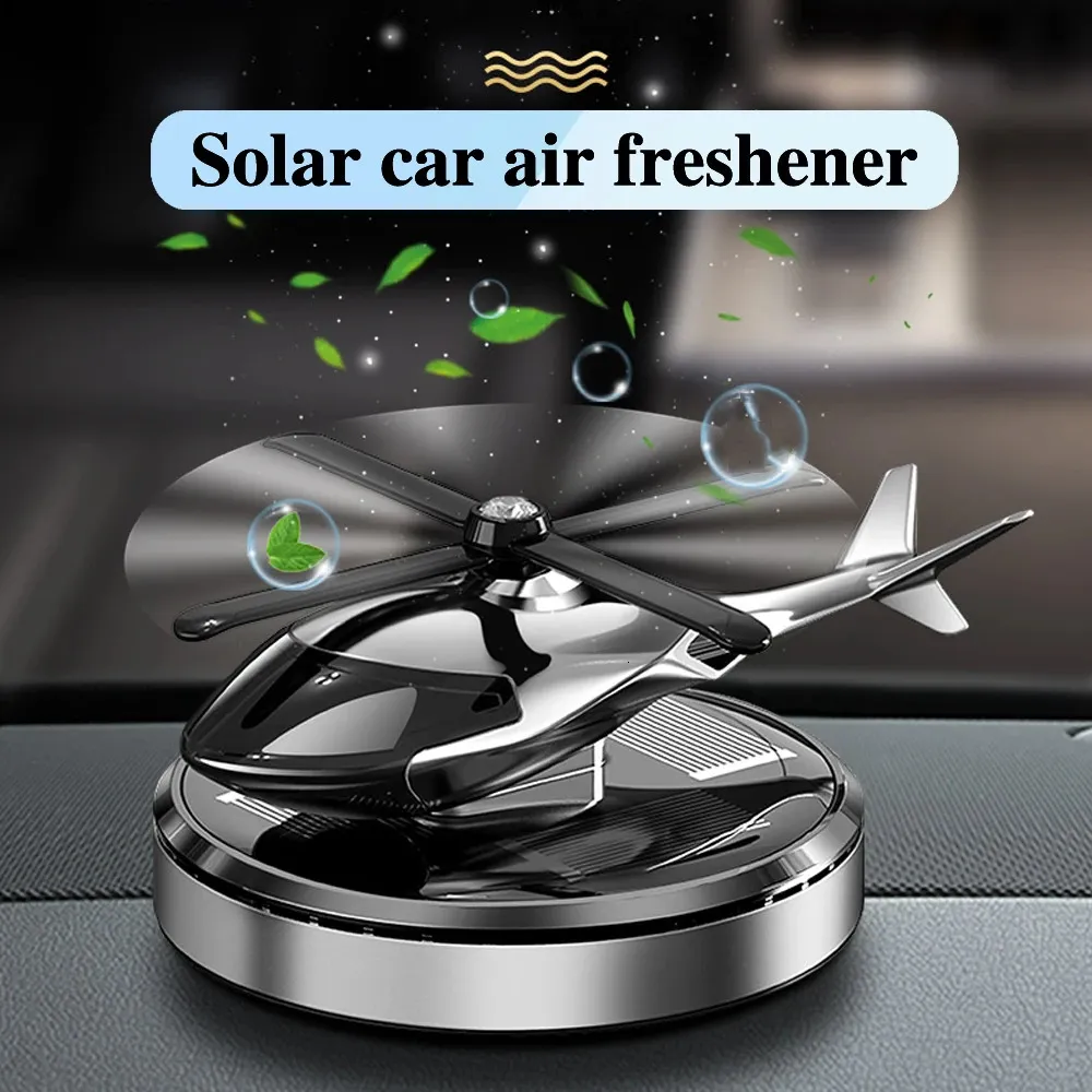Solar Car Air Faiilles d'hélicoptère Propice Proprio Fragrance Accessoires intérieurs Décoroménage Ferme