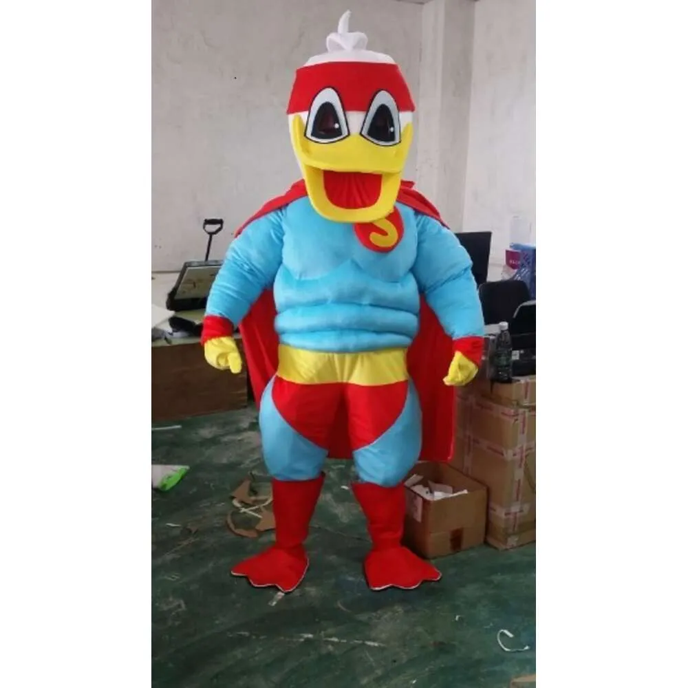 Mascot kostymer muskel anka maskot kostym fancy klänning djur gratis frakt