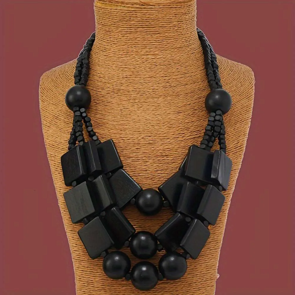 Nuova collana fatta a mano donne, moda personalizzata, catena di colletti a più colori, catena di maglioni di street style