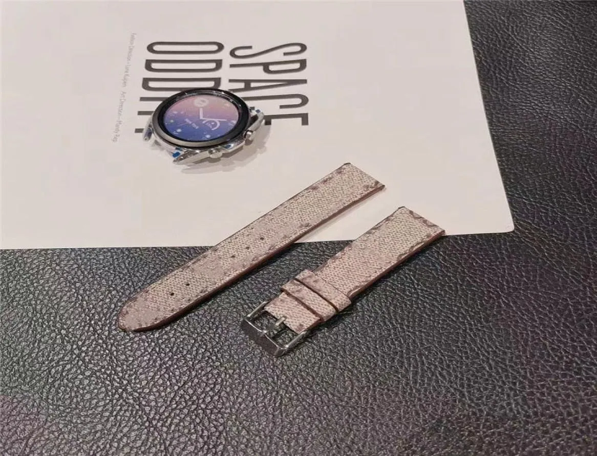 Fashion G Designer Luxury L Flower Strap per Apple 42mm 38mm 44mm 44mm iwatch 2 3 4 5 per Samsung 22mm 20mm Watch Bande in pelle BR4965659