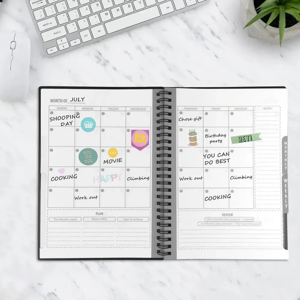 A5 Rozmiar wymazywany notebook wielokrotnego użytku Smart Notebook Cloud Storage Flash Storage Planner wielokrotnego użytku Cotygodniowy roczny dzień 240508