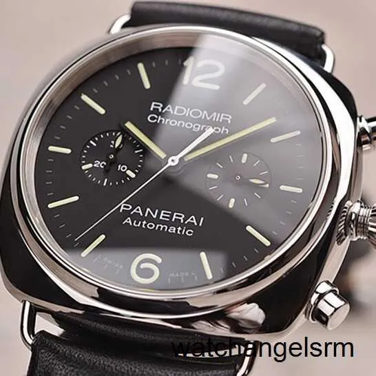 Pilot Wrist Watch Panerai Mens Radiomir Series 42 mm de diamètre automatique Calendrier mécanique Affichage de la mode Mode décontractée Nom Pam00369 Watch