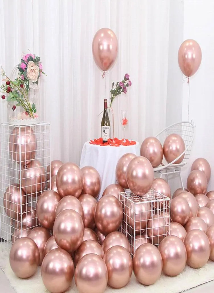 12 polegadas de metal rosa metal balão de feliz aniversário decoração crianças menino menina adultos casamento aniversário balão noiva para ser baloon6074734