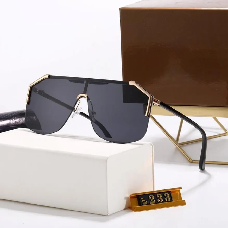 Högkvalitativ platt toppdesigner Sport Mens Frame Solglasögon lyxiga antika solglasögon Fashion Driving Ellipse Frame Glasses UV400 med B 289B