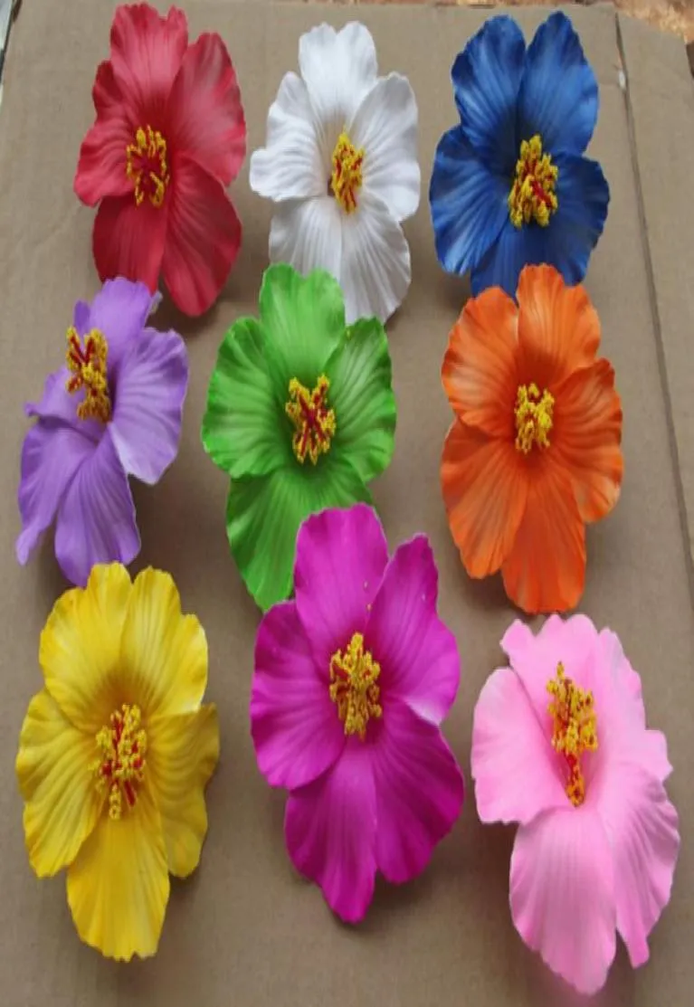 fleur 36pcs couleurs mousse hawaïenne fleur pince à cheveux nuptiale 9cm vous choisissez des bijoux frangipani5778725