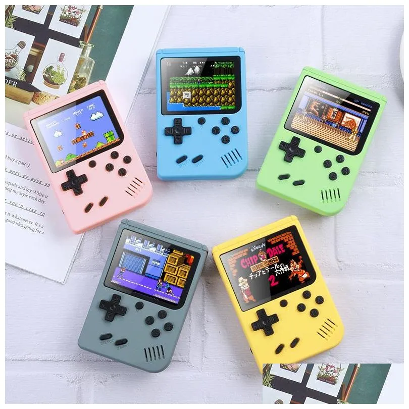Giocatori portatili giocatori portatili per video console retrò mini 400 giochi 3 in 1 AV Pocket Gameboy Color LCD Drop Delivery Accessori OT2WZ