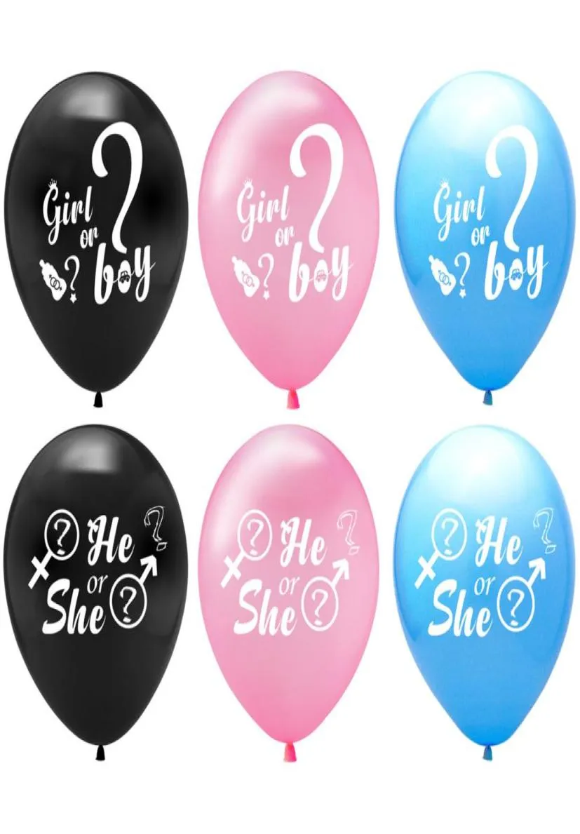Party Decoration Boy Girl Ballons de 12 pouces de genre