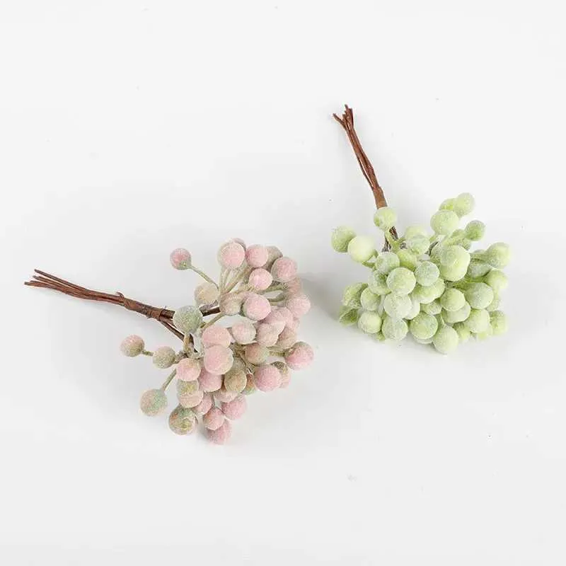 Fleurs décoratives couronnes 6 pièces plantes artificielles de mariage fleurs décoratives de Noël couronnes de couronne de Noël pour accessoires de décoration de maison faux arborescence