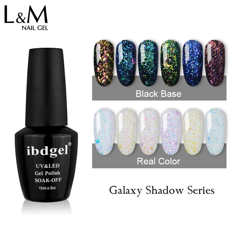 3 pcs / lot Ibdgel Galaxy Shadow Nail Rust de vernis à UV LED LED LARGING FAST DRESS Nails sèches Gel Gel 240426