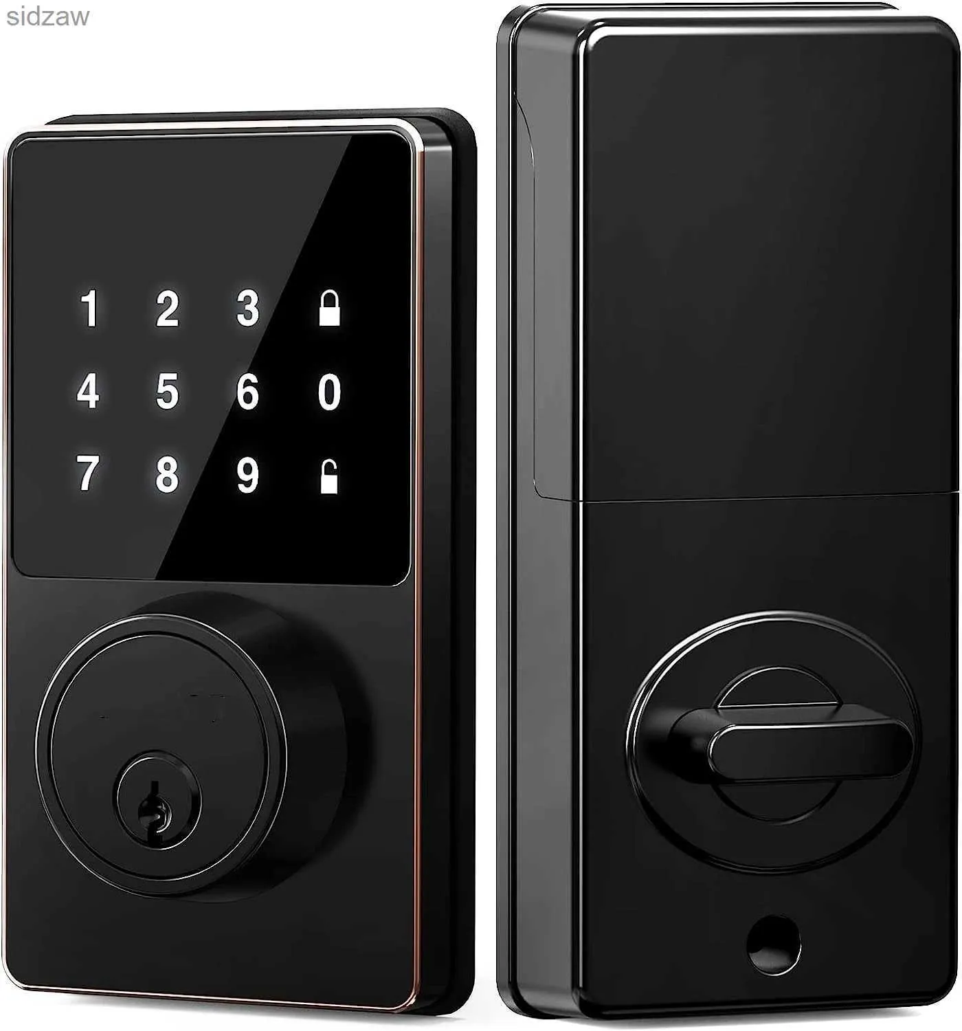 Verrouillage intelligent Smart Lock avec mot de passe Lock de porte sans clé avec clavier à écran tactile facile à installer Déverrouillage des applications 50 codes utilisateur wx