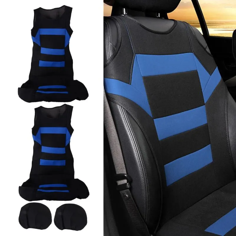 Couvertures de siège d'auto 1 Set Universal Front T-shirt Cover Breathable Full-Hurnd Chair Protector