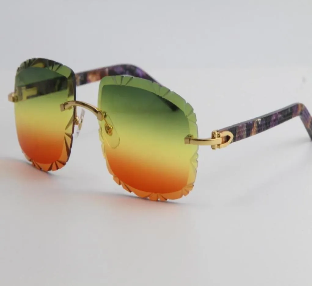 Vendre de nouveaux lunettes de soleil de la dernière mode 3524012b Marble Purple Plank Snombrages Sunglasses de haute qualité Lens 7853167