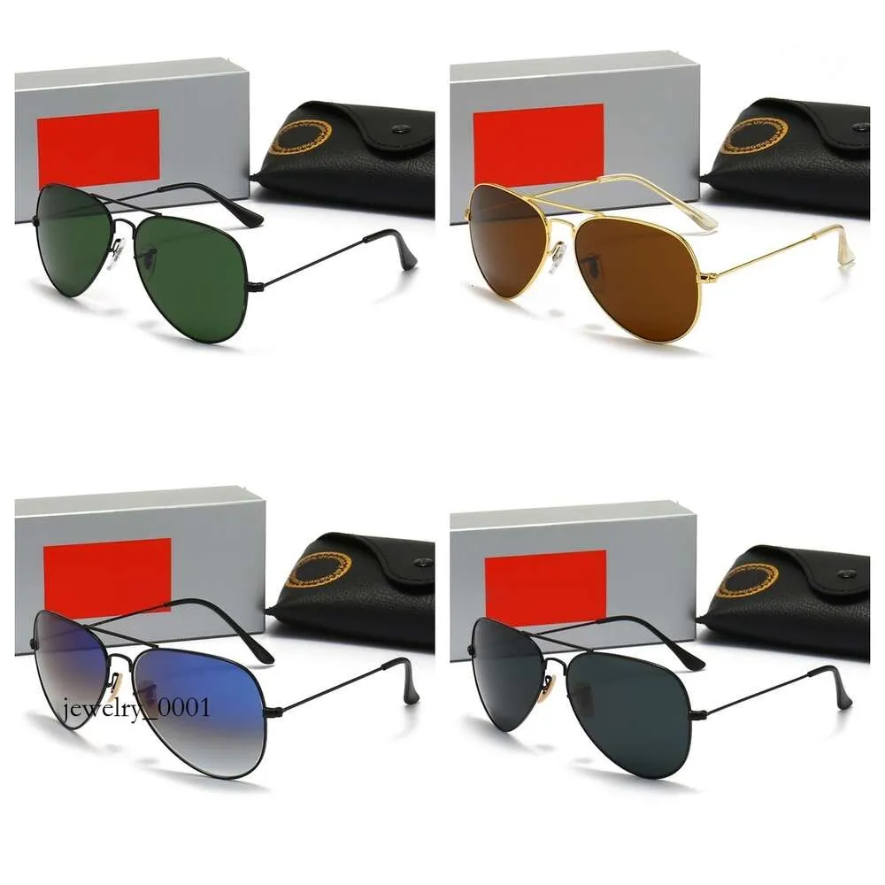 Designer Ray 3025/3016 Männer Frauen Pilot Sonnenbrille UV400 Eyewear Fashion Metal Frame HD Polaroid Linsenbrille 1327