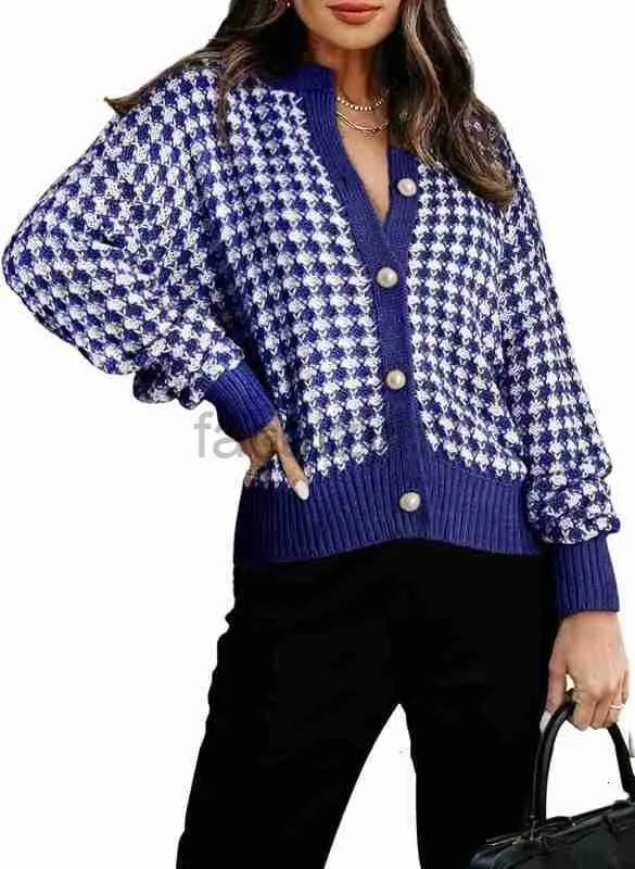 Panks de taille plus femme Dokotoo Sweater de cardigan pour femmes boucle à col boucle à manches longues à manches à manches longues en tricot à plaid à manches longues.