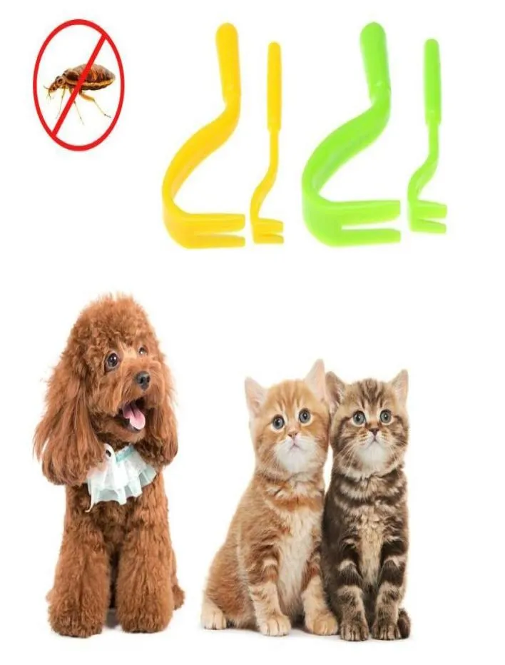 2pcsset البراغيث قمل tick er re -hook أداة Human Dog Cat comb comp comp