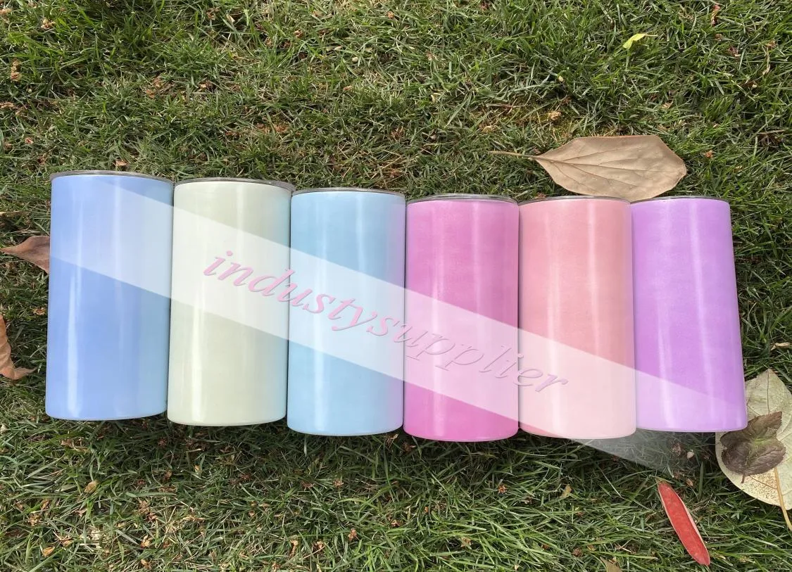 20oz UV Color Changes Under Sunlight Skinny Mugs Tumbler Sublimation Straight Blanks Tumblers Stainless Steel Water Bottle Double 6284281