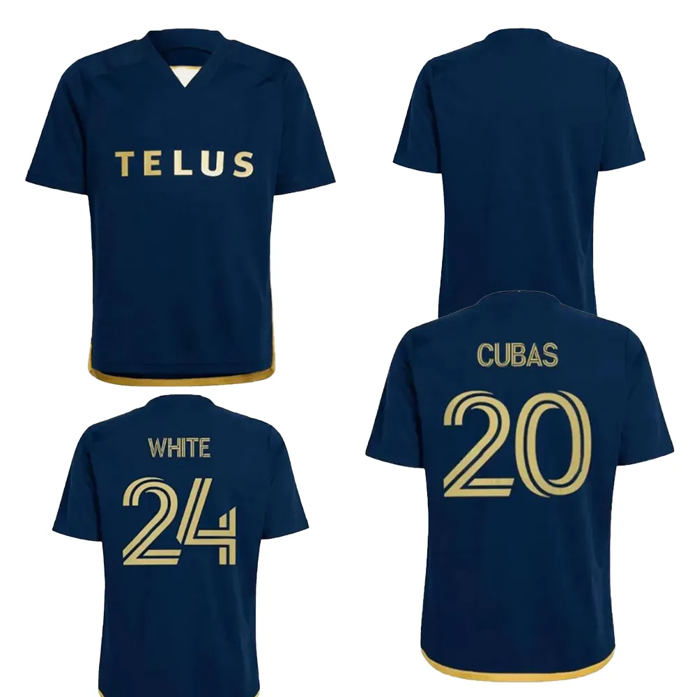 24-25 Vancouver Whitecaps Camisas de futebol personalizadas Jerseys de futebol de qualidade Yakuda Local Online Dhgate 3 Adekugbe 24 Branco 20 Cubas 4 Veselinovic 6 Blackmon