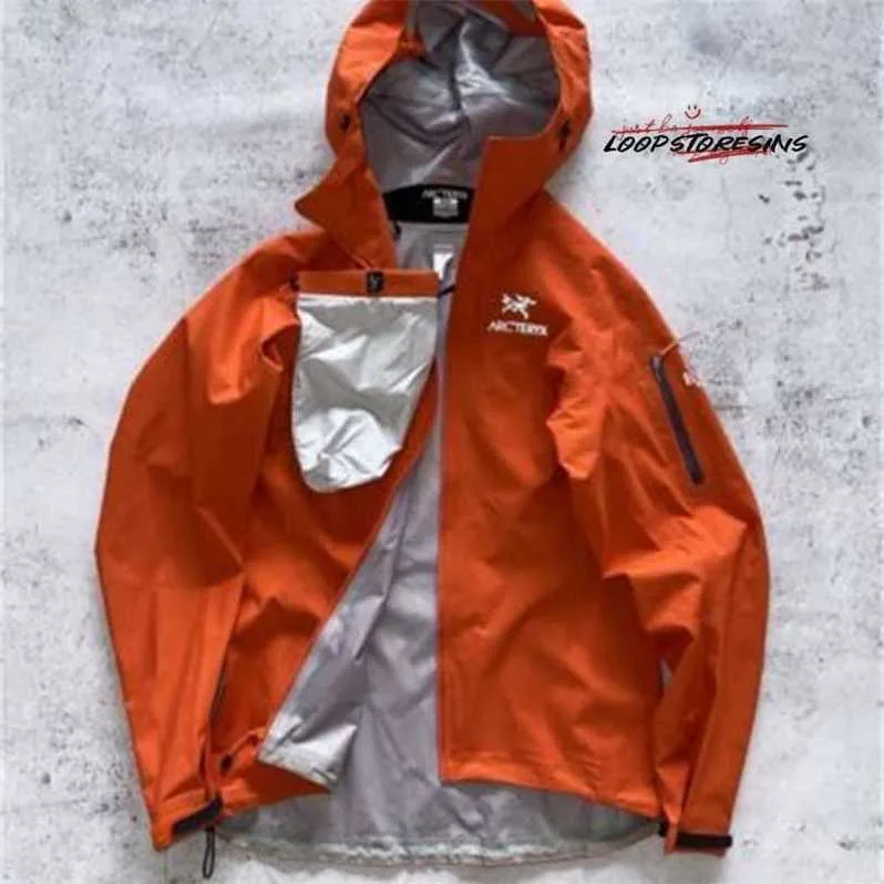 Designers Brand Windbreaker Hooded Jackets Goretexactive Jacket (m Size) V0168