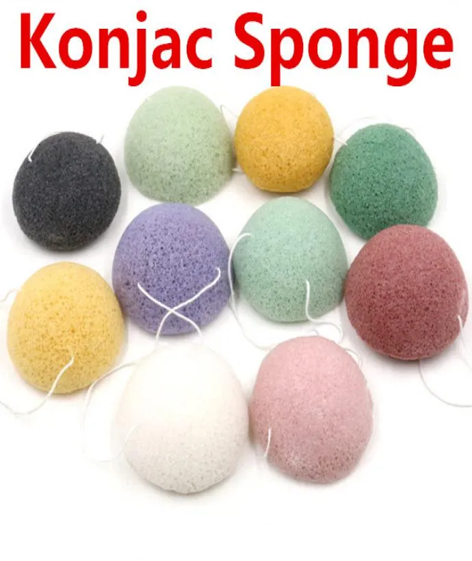 100 Konjac gezichtsreiniging Sponge Whitten Bubble Washing Puff Makeup Remover Sponges Skin Care Cleaning Tools Vegetal Fiber9416933