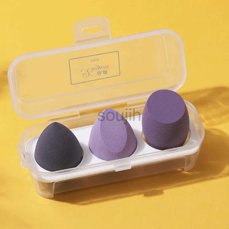 Narzędzia do makijażu jajko hydrofilowy nie lateksowy makijaż makijaż makijaż mokra sucha cztery paczki Yiqing Red Series Beauty Mixer odpowiedni do odcieni skóry D240510