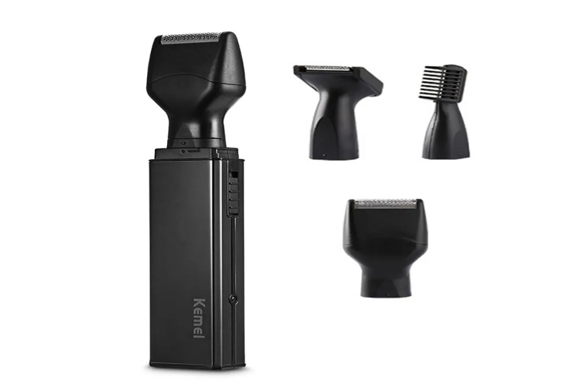 KEMEI KM-6636 4IN1 NOSE ELEKTRYCZNE USB UCZYBOWANEJ RAZOR RAZOR MASE MASE Narzędzia do pielęgnacji twarzy 9768879