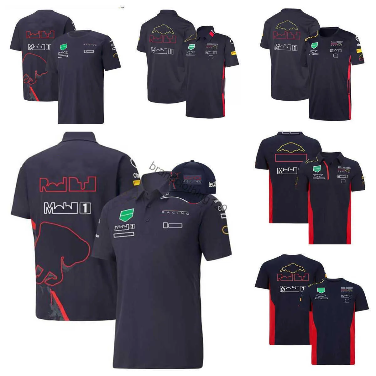 HQ Cycle Ubrania F1 Formuła 1 Koszulka polo Letnia T-shirt z tym samym rozdarzeniem kapelusz Num 1 11 Logo GZW9