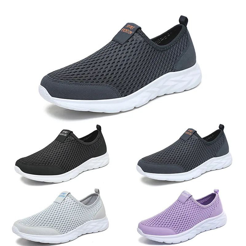 Hommes femmes chaussures de course entraîneurs masculins en respirant athlétique gai mode baskets extérieures multicolores gris blancs de sport