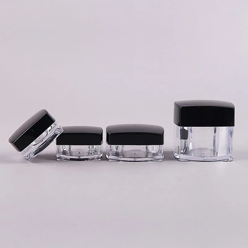 Garrafas de armazenamento 50pcs 3g 5g 10g 20g Praçado vazio Mini cosmético portátil portátil jares