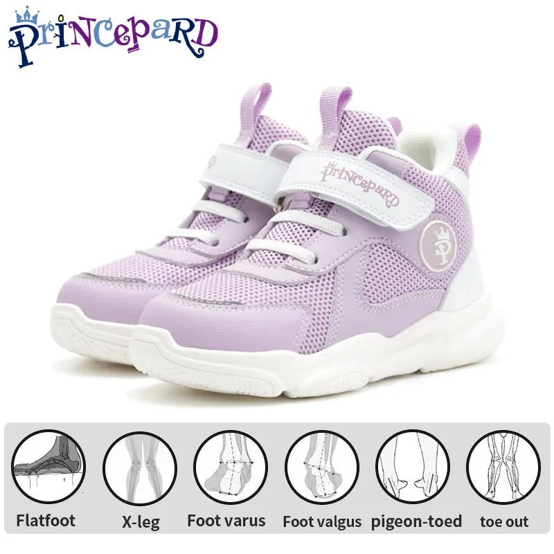 Ortopediska skor för barn och småbarn med Arch Ankle Support High Top Girls pojkar Korrigerande sneakers Flat Foot 240509