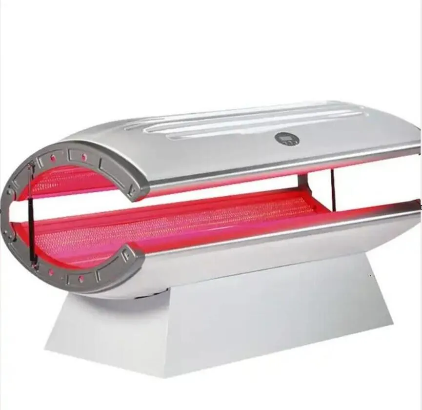 leistungsstarke Farblicht Physicial Therapie LED 660/850 nm Kapsel LED -Therapie Whitening Kabin Spa PDT Haut Verjüngung Hybrid Solarium mit 24 cps Kollagenlampen