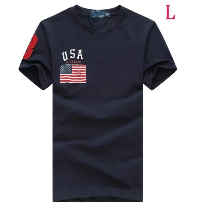 American Summer Men039s Tshirts camisa lapela tshirt de manga curta de tamanho grande tshirt bordado bordado slim casual Business tshirt5980890