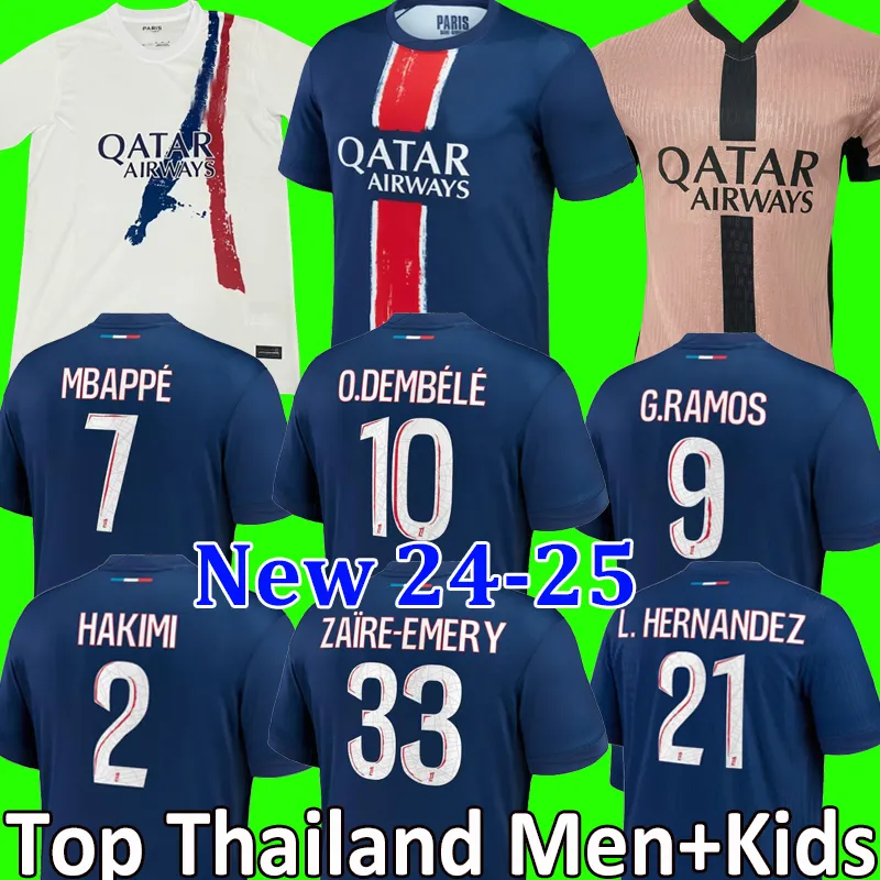 PSG MESSI MBAPPE Camisas de futebol HAKIMI SERGIO RAMOS 21 22 Maillots de futebol 2021 NEYMAR MARQUINHOS VERRATTI JR homem crianças kit uniformes enfants maillot pé terceiro 3º