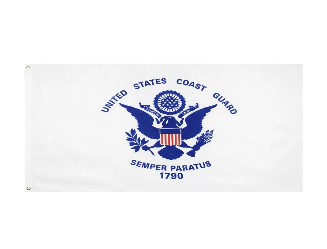 3х5 футов США американских военных военных флага USCG Береговой охраны.