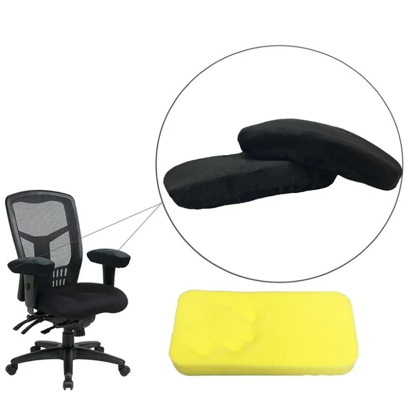 椅子カバーオフィスパーツアームパッドメモリフォームアームレストカバークッションパッドのための快適な肘枕2391