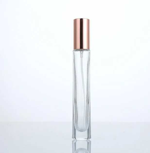 Temiz Cam Parfüm Şişesi 10ml Kapaklı Seyahat Taşınabilir Sprey Şişe Küçük Kozmetik Boş Şişe