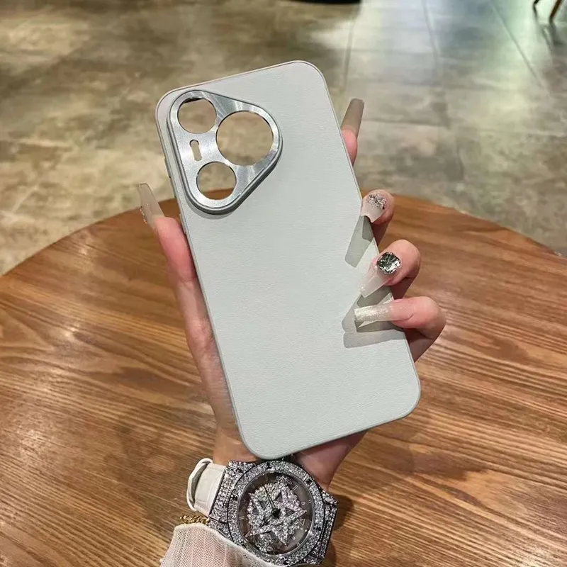 Huawei Pura 70 Pro Pro+ 70 Ultra Bling Hard Plastic Soft TPU Shockproof Fine Hole Mofile PhoneバックカバーのPUレザー携帯電話ケース