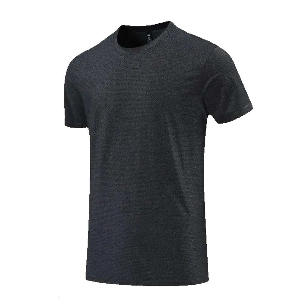 LL-R661 Men Yoga outfit Gym T Shirt Övning Fiess bär sportkläder Training Basketball Running Ice Silk Shirts Outdoor Tops Kort ärm elastisk andningsbar 81