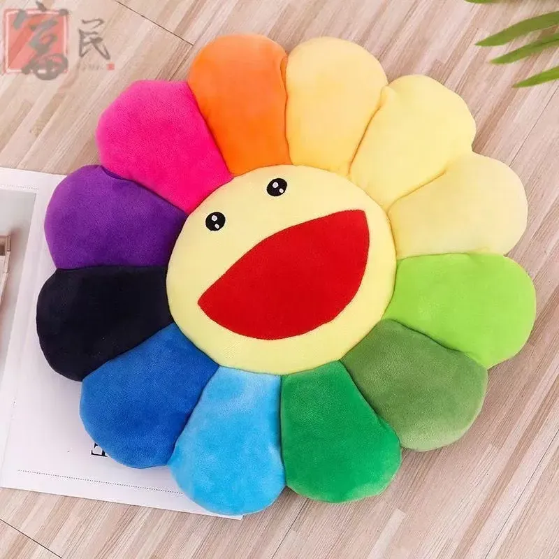 Kissen/dekorative Kissen Blume Plüsch Kissen weiche Pflanze Sonnenblume Wurf dekorative Kissen gefüllte Puppen Kawaii Stuhl Sofa Kissen lebende Schlafzimmer Geschenke 01