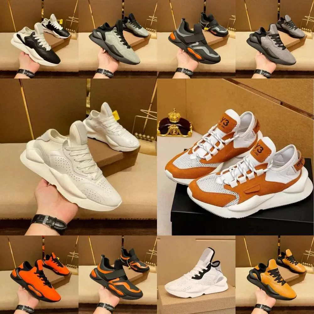 heren schoenen beroemd y3 schoenen kaiwa chunky luxe heren ontwerper sneakers echte lederen kalfsleer trainers luxe unisex lage top casual schoenen mode