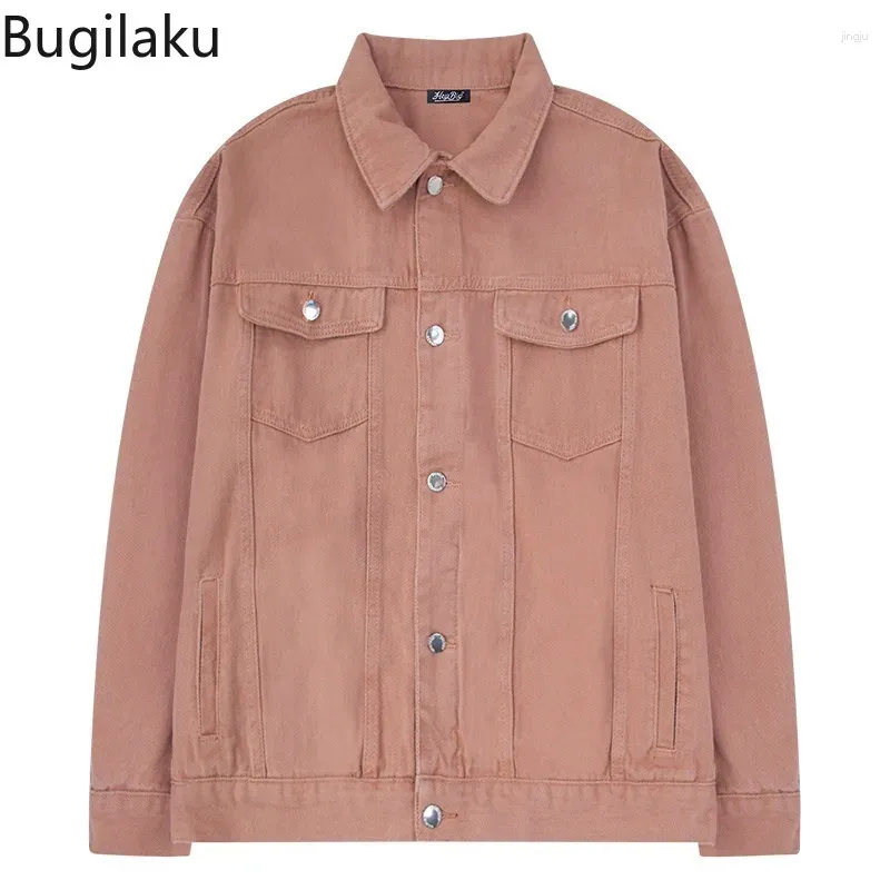 Giacche da uomo BUGILAKU AUTTUNG JACKE AUTORICA COREAN COREAN COPPIO SCONDA TENDE RETRO BUNA MARGO MARGO SOLID COLORE IN 2024 ROPA HOMBRE