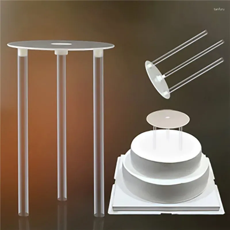 Bakeware Tools Multi-Layer Cake Stands Support Straw Frame Mold Tier Set Round Spacer Piling Bracket Diy Decor Pastry Tool for Kitchen