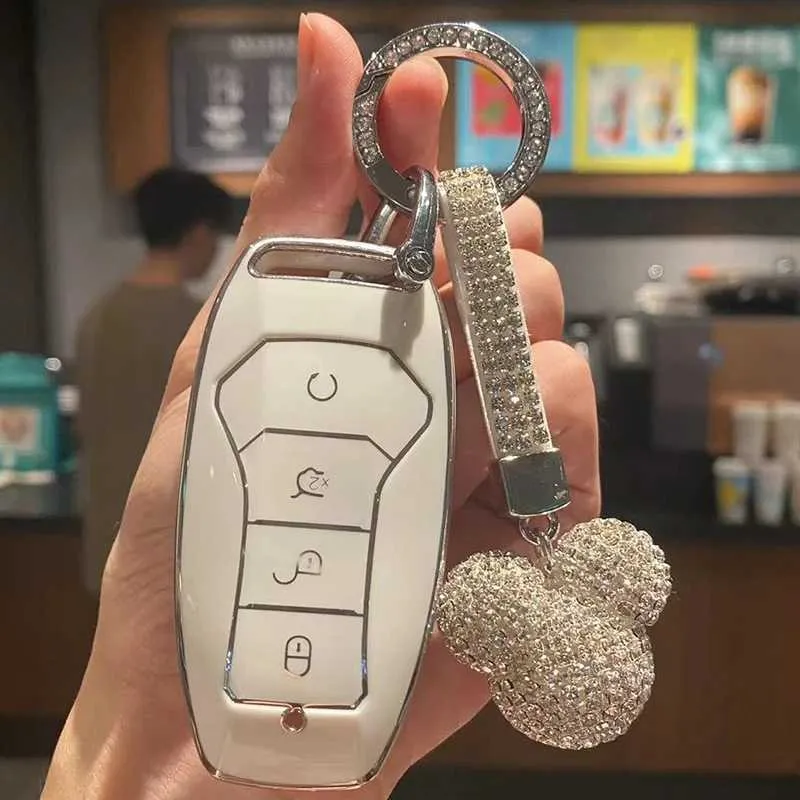 Car Key TPU Remote Key Case Cover Shell for BYD Song Tang Han Plus Atto ...