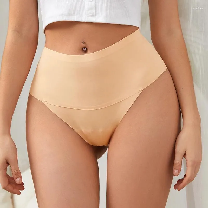 Dames slipje zeven kleuren vrouwen midden taill tanga dunne tangas de mujer ijs zijden traceless string voor naadloos