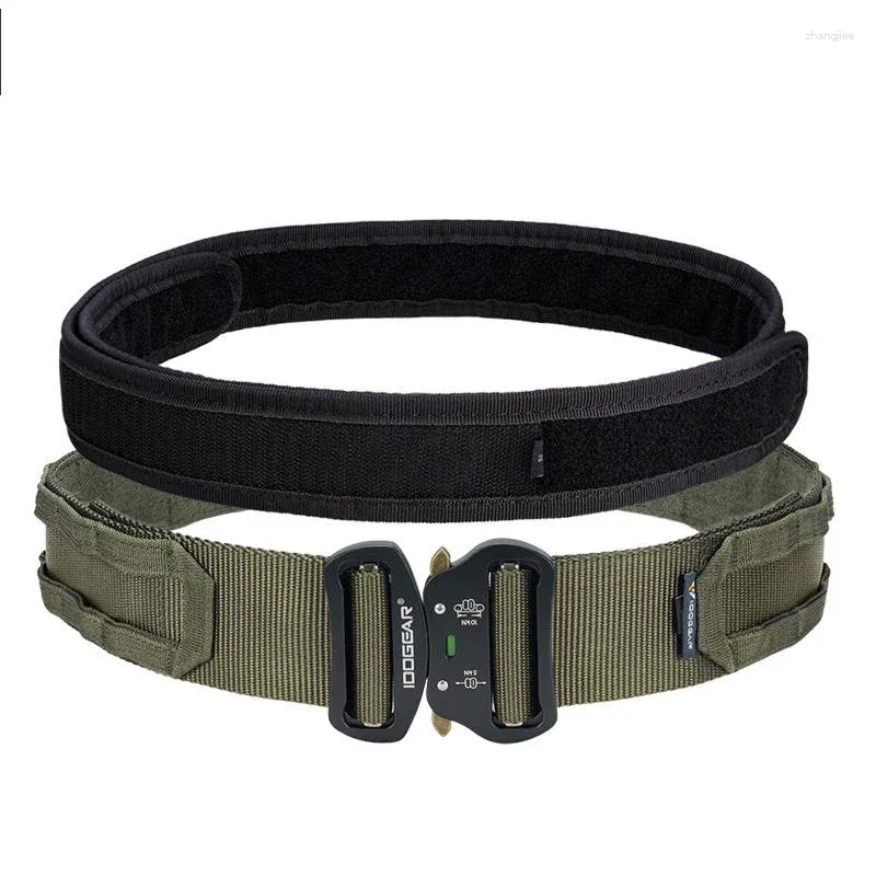 Suporte da cintura Ronin Belt Ronin Belt Tactical Double Metal Snake Buckle Liberação rápida cinturões