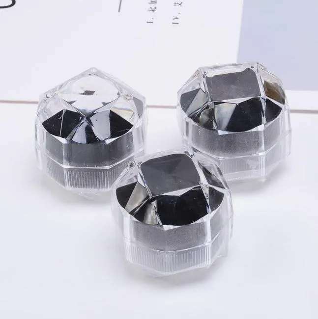 Boîtes de bijoux de 38 cm Boîne à anneau Portable Acrylique Anneaux transparents Boîte d'oreille Boîte de rangement Boîte de rangement Bodes Organisateur NE6503927