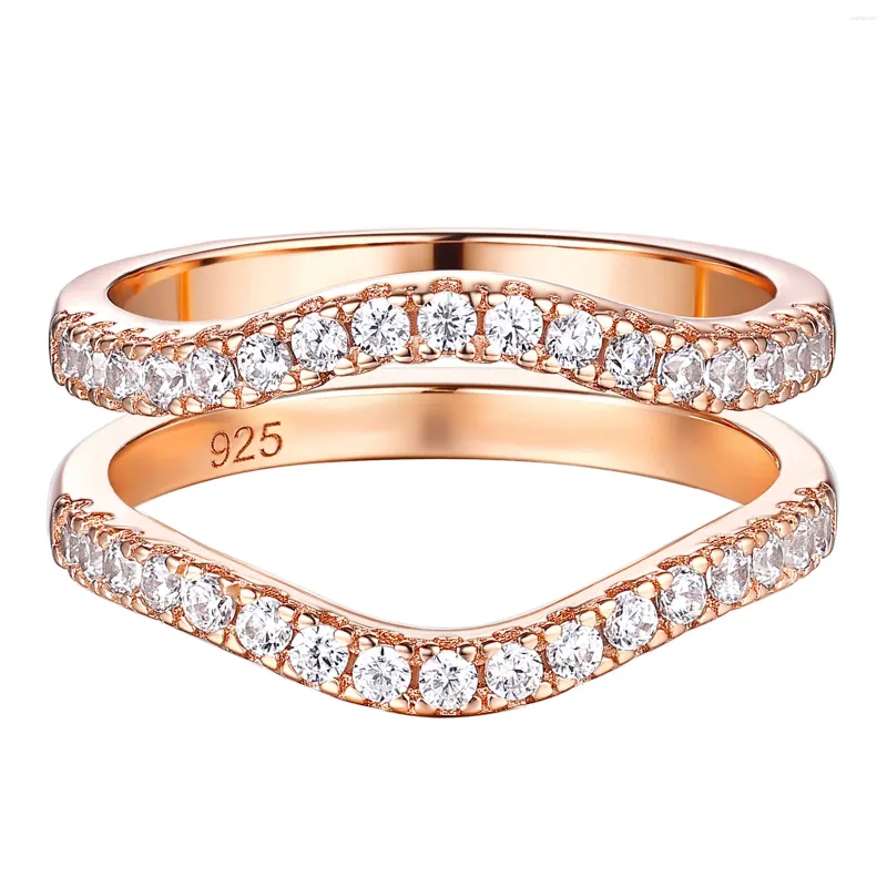 Cubic Zirconia Wedding Bands: Cluster Rings For Women, 925
